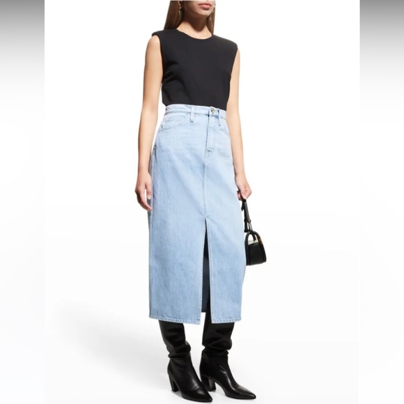 Frame Denim Dresses & Skirts - Frame Denim Le Italiene Denim MidMaxi Skirt